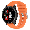 Miniatyrbilde 1 av 5: For Garmin Venu 2plus 20mm Cross Textured Silicone Watch Band Orange