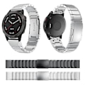 Miniatyrbillede 3 af 5: Til Garmin Fenix ​​6 Sapphire Gps 22mm Tortoise Shell rustfrit stål urbånd Sliver