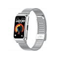 Miniatyrbild 1 av 2: Pack 360 Flexibel Stålnätsarmbandsskydd för Huawei Strap 9 Silver
