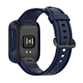 Miniatyrbillede 4 af 5: Til Xiaomi Redmi Watch/redmi Watch 2/mi Watch Lite/mi Watch Lite 2 Smart Watch Rem, Blød Silikone Rem Med Urkasse Navy Blue