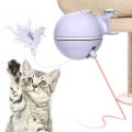 Pikkukuva 1 / 4: Dadypet sähköinen automaattinen kissanlelu interaktiivinen kissanlelu 360 pyörivä USB ladattava LED-valolla Cat Tree laserille hauska lelu