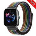 Miniatyrbild 1 av 5: 20 mm 22 mm watch för Amazfit Gts/2/2e/4/3/mini Gtr 4/2/3/ pro 47 mm Stratos 3 nylon Pulseira Correa Amazfit bipsband pride edition black 22mm