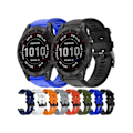 Miniatyrbilde 2 av 4: Rem for Garmin Fenix 7 Metallspenne Solid Color Silikonklokke Rem Hvit