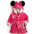 Miniatyrbild 1 av 2: Barn Pojke Flicka Huva Fleece Morgonrock Nattkläder Pyjamas Rose Red 3-4 Years