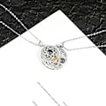 Miniatyrbilde 2 av 4: Sterling Sølv Halskjede, Sol Og Måne Yin Yang Par Magnetisk Halskjede Matchende Anheng Projeksjonskjede 1