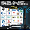 Pikkukuva 5 / 5: Digitaalinen TV-antenni DVB-T2 Kannettava sisä- ja ulkoantenni DTMB-antenni 5 metrin kaapelilla