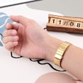 Miniatyrbillede 5 af 5: Til Fitbit Charge 5 urrem i stål med én perle Gold