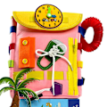 Miniatyrbild 1 av 5: Monterey Barnens Filtväska Multifunktionell Intressant Bokväska För Pojkar Flickor Shznv Pink