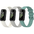 Miniatyrbilde 1 av 5: Remmer Kompatible for Fitbit Inspire 3 - Myke Justerbare Erstatningsremmer i Silikon