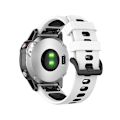 Miniatyrbilde 2 av 5: For Garmin Fenix ​​6 tofarget silikonklokkerem White Black