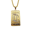 Miniatyrbillede 4 af 4: Guld Farve Rustfrit Stål Dream Chasers Vedhæng Halskæde God Kvalitet Rhinestones Dream Chaser Halskæde Til Mænd Mode Smykker
