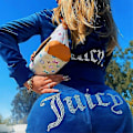 Miniatyrbillede 3 af 5: Kvinder Velvet Juicy Træningsdragt Couture Træningsdragt Todelt sæt Couture Sweatsuits RED S