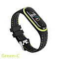 Pikkukuva 1 / 5: Silikonihihna Xiaomi Mi Band 6 7 5 3 4 Lisävarusteet Urheilurannekkeen Vaihtovyö Correa Ranneke Mi Band 7 6 Nfc Ranneke Green-C Mi band 3 4