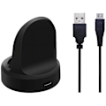 Miniatyrbillede 1 af 5: Oplader til Samsung Gear S2 / Gear S2 Classic, erstatningsopladningsdock til Samsung Gear S2 Smart Watch (sort)
