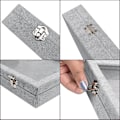 Miniatyrbild 5 av 5: Ring Förvaringsbox-smyckeskrin För Ringar-glaslock I Ring Case Grey
