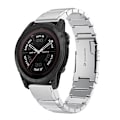 Miniatyrbillede 1 af 5: Til Garmin Tactix 7 Pro 26mm Tortoise Shell rustfrit stål urbånd Sliver