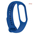Miniatyrbilde 1 av 5: Ny 2/3/5stk klokkestropp for Xiaomi Mi 7 håndleddssilikon armbånd håndleddsstropper treningsklokkebelte Smartwatch-tilbehør 04 3pcs3081
