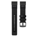 Miniatyrbillede 5 af 5: Lærreds- og læderurrem til Garmin Fenix5x Plus Fenix3, håndledsrem Størrelse: 150+110 mm Black