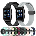 Miniatyrbillede 3 af 5: Til Garmin Venu Sq 2 Music 20mm Solid Color Magnetic Clasp Silikone Watch Band Wine Red