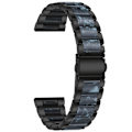 Pikkukuva 1 / 5: Metallikolmehelmi + hartsihihna Huawei Watch GT 3 42mm / Watch GT 2 42mm Black Blue
