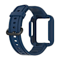 Pikkukuva 2 / 3: Xiaomi Redmi Watch/redmi Watch 2/mi Watch Lite/mi Watch Lite 2 älykellohihna pehmeä silikoni ranneke kellokuorella 1 Midnight Blue