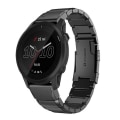 Miniatyrbilde 1 av 5: For Garmin Forerunner 945 22mm Tortoise Shell rustfritt stål klokkebånd Black