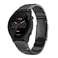 Miniatyrbillede 1 af 5: Til Garmin Forerunner 945 22mm Tortoise Shell rustfrit stål urbånd Black