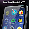 Pikkukuva 5 / 5: Mp3-soitin Bluetooth Spotifylla lapsille, Audible, selain (irrotettava), Amazon Music, 4,0" Ips Display Mp4 Kannettava musiikkisoitin, koko kosketusnäyttö metalli