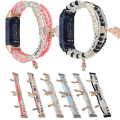 Miniatyrbillede 4 af 4: Til Fitbit Charge 5 Palm Bead Chain Watch Band Colorful