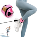 Miniatyrbillede 5 af 5: Fitness Ankelfastgørelser - Justerbare Benærmer Hme Wrkut Heavy Duty Eercise med Dør Ankr - Forbedre Ben Abs og Formning af Balder, pink