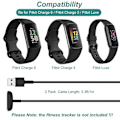 Pikkukuva 2 / 5: Latauskaapeli Fitbit Charge 5 / Fitbit Charge 6 / Fitbit Luxe - Varaosalaturi [2 kpl, 3,3ft/1m]