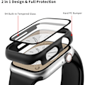Pikkukuva 3 / 5: 4-pakkaus Apple Watch -kotelo 40mm SE Series 6 5 4 kelloille karkaistulla lasilla