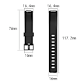 Miniatyrbillede 5 af 5: Til Fitbit Inspire / Inspire Hr Glossy Surface Silicone Watch Band Pink