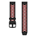 Pikkukuva 1 / 5: Kaksiväriset 20 mm silikonirannekkeet Coros Pace 2/garmin Vivoactive 5/garminactive 5/venu Sq 2 -kelloihin