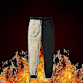 Miniatyrbild 5 av 5: Thermal i tjock fleece för män Utomhus Vinter Varma Casual Byxor Joggare grey 4XL