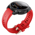Miniatyrbilde 3 av 4: For Garmin Fenix ​​7s Silikon Rose Gold Spenne Klokkebånd Red