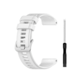 Miniatyrbilde 2 av 4: Rem for Garmin Approach S60 22 mm hvit ensfarget silikonklokke