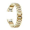 Miniatyrbillede 5 af 5: Diamantbesat urrem i massivt rustfrit stål til Fitbit Charge 2 Gold