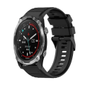 Miniatyrbilde 1 av 5: For Garmin Descent Mk 2 26 mm horisontal tekstur silikonklokkerem med fjerningsverktøy Black