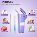 Miniatyrbild 5 av 5: Bärbar mixerkopp för smoothies, shakes, USB-laddningsbar, 460 ml, lila