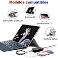 Miniatyrbild 2 av 5: Surface Pro laddare, 65w 15v 4a Surface Power -laddare för Microsoft Surface Pro 8/ pro 7 / pro 6 / pro 5/ pro 4/ pro X