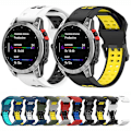 Miniatyrbild 3 av 5: För Garmin Enduro2 / Tactix7 26 mm omvänt spänne Tvåfärgat watch Black Grey