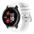 Miniatyrbilde 1 av 5: For Garmin Venu 2plus 20mm Cross Textured Silicone Watch Band White