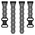 Miniatyrbild 4 av 5: För Fitbit Versa 4 / 3 / Sense 1 / 2 spets ihåligt watch Black