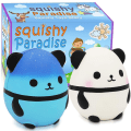 Miniatyrbild 2 av 4: Jumbo Squishies Panda Squishy Toys Kawaii Cute Panda Squishy Reliever Leksaker för pojkar och flickor Födelsedagsfester White