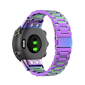 Miniatyrbillede 3 af 4: Armbåndsrem i rustfrit stål til Garmin Forerunner 45 45s Swim 2 Colorful