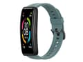 Miniatyrbilde 1 av 4: Smartwatch-rem for Huawei Strap 6 Solid Color Silicone (Cyan Rock)