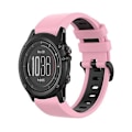 Miniatyrbild 1 av 5: För Garmin Fenix ​​3 26mm silikon watch i två färger Pink-Black