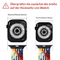 Miniatyrbilde 5 av 5: Flettet solo-løkke for Apple Watch-bånd 44 mm 40 mm 45 mm 41 mm 42 mm 38 mm Veske+stropp Nylon Elastisk armbånd Iwatch Serie 3 5 6 Se 7 8 rainbow black 45mm series 7 8