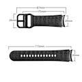 Miniatyrbilde 3 av 4: Samsung Galaxy Watch 4 44mm 20mm silikonrem Samsung Galaxy Watch 4 44mm Dark Brown